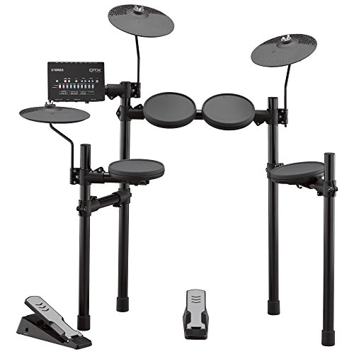 Yamaha DTX402K elektronisches Schlagzeug schwarz – Komplettes E-Drum-Set mit 415 professionellen Sounds – 10 Drum Kits  