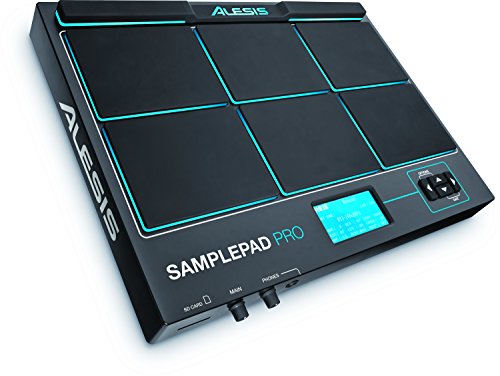 Alesis SamplePad Pro - Percussion- und Sample-Triggering-Instrument mit 8 reaktionsschnellen Pads, LED-Beleuchtung und über 200 integrierten Sounds  
